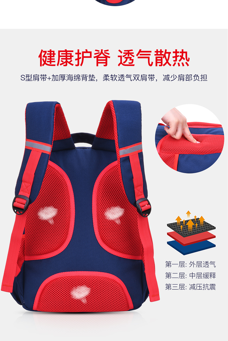 醇龙新款小学生书包男 书包定制小学生 透气减负书包印字加LOGE 6389醇龙箱包--专业生产箱包18年